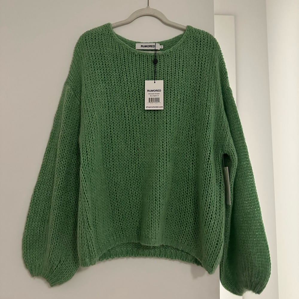 Rumored green knit sweater